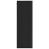 vidaXL Vegghylle for TV Svart Eik 30,5 x 30 x 90 cm Konstruert tre