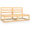 vidaXL 2-seters hagesofa heltre furu