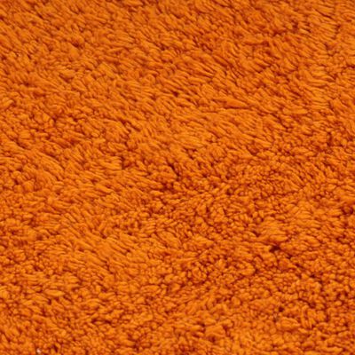 vidaXL Baderomsmattesett 3 stk stoff oransje