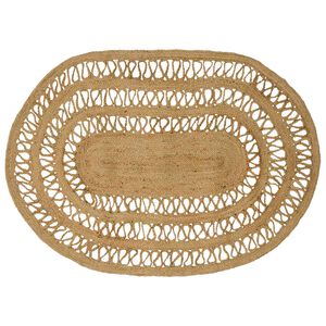 vidaXL Omr&aring;deteppet Naturlig 100 x 152 cm Jute