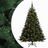 vidaXL Kunstig juletre med julekuler 210 cm 300 LED-lys Varmhvit