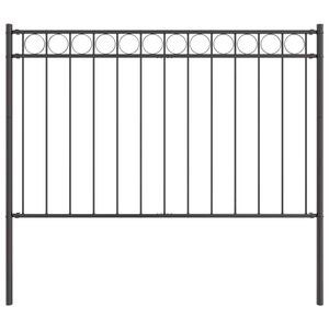 vidaXL Hage Hegning Hvit St&aring;l