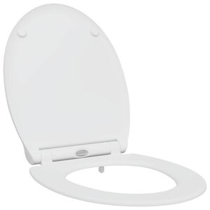 vidaXL Toalettsete Hvit 45,5 x 37,5 x 3,8 cm Duroplast