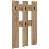 vidaXL Vegghengt kleshenger Veggmontert Artisan Eik 65 x 3 x 100 cm