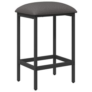 vidaXL Barstol Lysegr&aring; 40 x 32 x 74 cm Konstruert tre