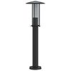 vidaXL Utend&oslash;rs gulvlampe svart 60 cm rustfritt st&aring;l