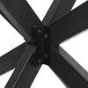 vidaXL Spisebordben edderkoppformet antrasitt 120x68x(72-73) cm stål