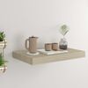 vidaXL Flytende vegghylle eik 40x23x3,8 cm MDF