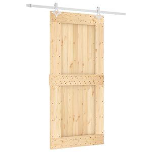 vidaXL Skyved&oslash;r 95 x 210 cm Massiv Furu Tre (Ubehandlet)