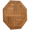 vidaXL Bordplate 60x60x2,5 cm &aring;ttekantet heltre teak