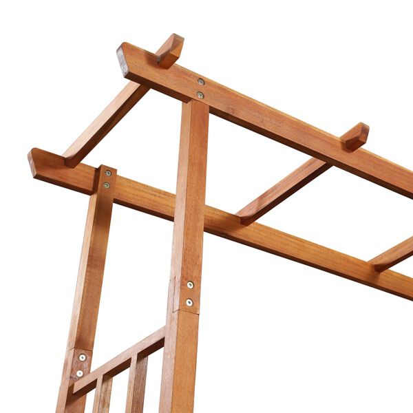 vidaXL Hagepergola med benk og blomsterkasse heltre akasie