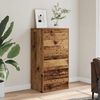 vidaXL Skjenk med 6 skuffer gammelt tre 50x34x96 cm konstruert tre