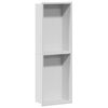 vidaXL Dusjniche Hvit 60 x 20 x 9,5 cm Rustfritt St&aring;l