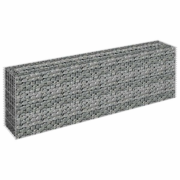 vidaXL Gabion høybed galvanisert stål 180x30x60 cm