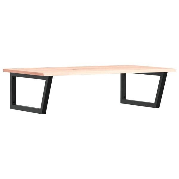 vidaXL Servanthylle veggmontert st&aring;l og heltre eik