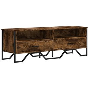 vidaXL TV-benk r&oslash;kt eik 122x34x41 cm konstruert tre