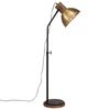 vidaXL Gulvlampe 25 W vintage messing 30x30x100-150 cm E27