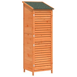 vidaXL Hagehus Brun 59 x 56 x 176 cm Massiv Furu Tre