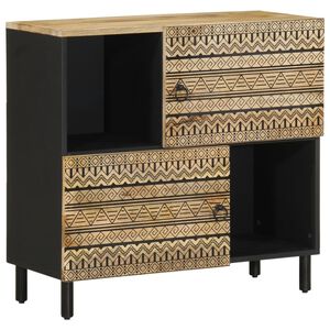 vidaXL Skjenk 80x33,5x75 cm grovt heltre mangotre