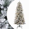vidaXL Kunstig sammensatt juletre 150 cm 150 LED-lys Varmhvit