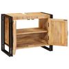 vidaXL Servantskap til bad 71 x 33 x 58 cm Massiv mangotre og jern