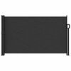 vidaXL Uttrekkbar sidemarkise svart 117x300 cm