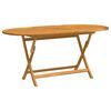 vidaXL Sammenleggbart hagebord 160x85x75 cm heltre eukalyptus