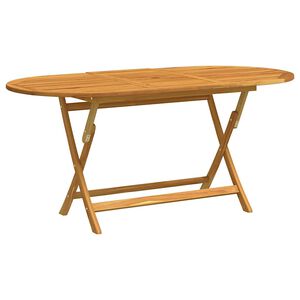 vidaXL Sammenleggbart hagebord 160x85x75 cm heltre eukalyptus