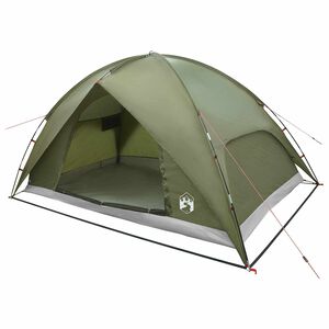 vidaXL Camping Telt med Regntrekk Vanntett 4-personers Olivengr&oslash;nn