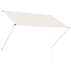 vidaXL Uttrekkbar markise 200x150 cm kremhvit