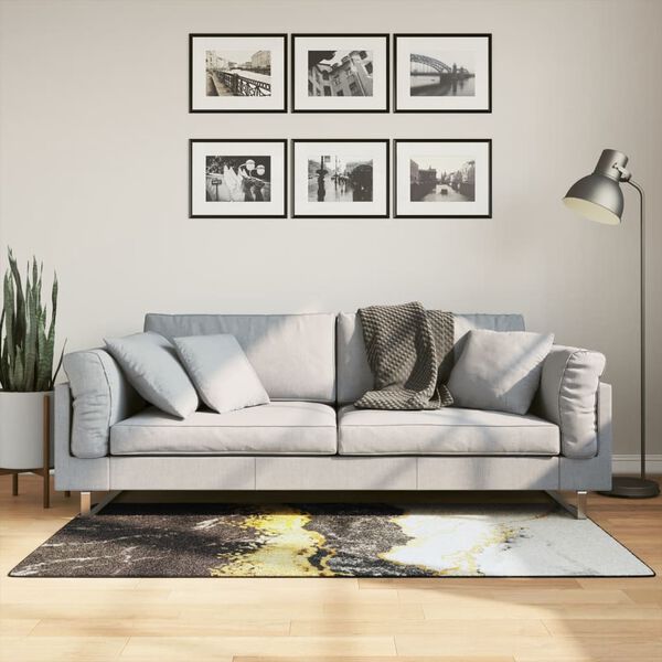 vidaXL Teppe vaskbart flerfarget 80x150 cm