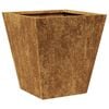 vidaXL Hageplanter 2 stk 30x30x30 cm oksidert stål