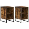 vidaXL Nattbord 2 stk. R&oslash;kt Eik 39.5 x 30 x 50 cm Konstruert tre