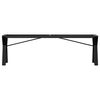 vidaXL Ben for salongbord Y-ramme 140x30x43 cm stål