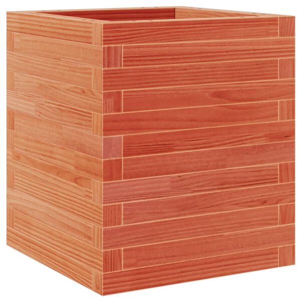 vidaXL Plantekasse voksbrun 40x40x46 cm heltre furu