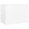 vidaXL Servantskap hvit 60x38,5x45 cm konstruert tre