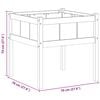 vidaXL Hageblomsterpotte Natur 70 x 70 x 70 cm Massiv furu