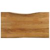 vidaXL Bordplate 100x60x2,5 cm naturlig kant heltre mango