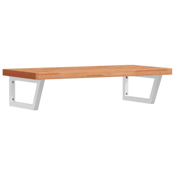 vidaXL Servanthylle veggmontert st&aring;l og heltre b&oslash;ketre