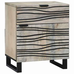 vidaXL Nattbordskap Hvit 50 x 33 x 60 cm Konstruert tre