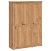 vidaXL Garderobeskap PANAMA Honning 131,5 x 50 x 185 cm Heltre furu