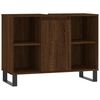vidaXL Baderomsskap brun eik 80x33x60 cm konstruert tre