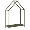 vidaXL Vedstativ olivengr&oslash;nn 60x25x90 cm kaldvalset st&aring;l