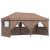 vidaXL Partytelt Brun 292 x 580 x 315 cm Oxford Stoff