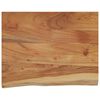 vidaXL Vegghylle 50x40x2,5 cm rektangul&aelig;r heltre akasie naturlig kant