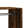 vidaXL Garderobe r&oslash;kt eik 77x48x102 cm konstruert tre