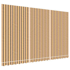 vidaXL Erstatningsduk for markise flerfarget stripe 5x3 m