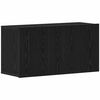 vidaXL TV-skap svart eik 80x30x41 cm konstruert tre