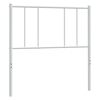 vidaXL Utskiftbar sengegavl i metall hvit 107 cm
