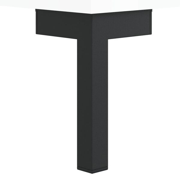 vidaXL Skjenk høyglans hvit 34,5x32,5x90 cm konstruert tre